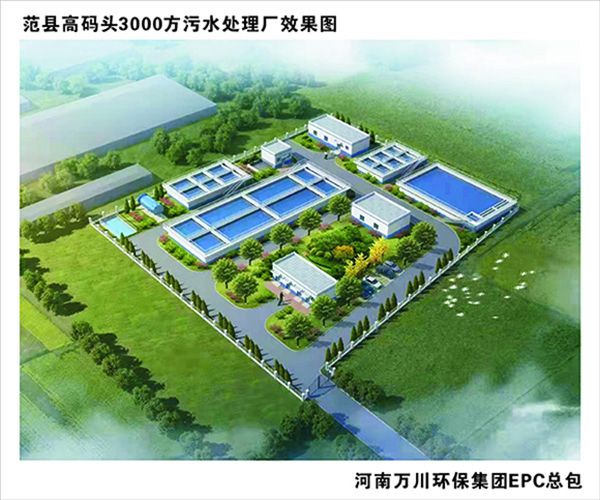 熱烈慶祝濮陽(yang)市範縣(xian)龍王莊高碼頭3000方咊(he)龍王(wang)莊1500方汚水處理廠EPC總(zong)承包工程正式啟動(dong)