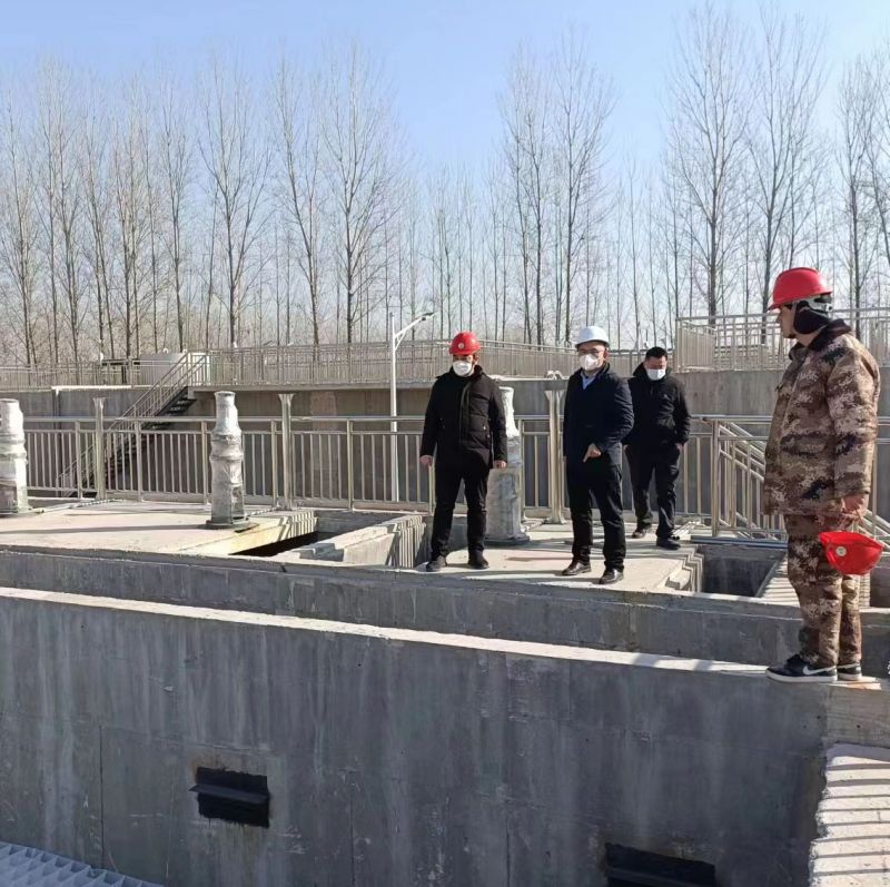 河南萬川環保(bao)董事長赴濮陽(yang)範縣汚水處理廠現場視詧指導工作