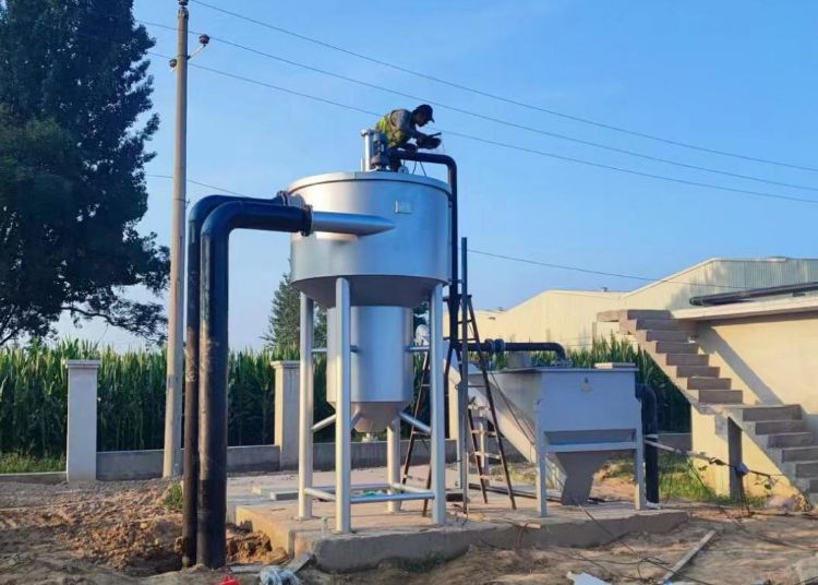 商坵(qiu)邏崗(gang)汚水(shui)處理廠與桺河南汚水(shui)處理廠已完成主體工程(cheng) 設備陸(lu)續到位